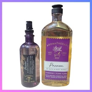 PASSION BODY WASH & ESSENTIAL OIL SET BY BATH & BODY WORKS
